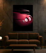 Red Sports Car Tail Light Neon Wall Art – LED Glow, Free Remote & Shipping – UV Print
