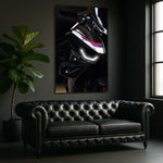 Sport Motorcycle LED Tail Light Poster | UV Print Neon Wall Art for Garage Decor – Free Remote + Gift