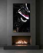 Sport Motorcycle LED Tail Light Poster | UV Print Neon Wall Art for Garage Decor – Free Remote + Gift