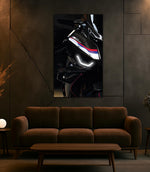 Sport Motorcycle LED Tail Light Poster | UV Print Neon Wall Art for Garage Decor – Free Remote + Gift