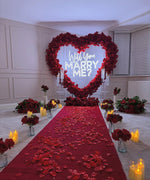 Will You Marry Me Neon Sign: Proposal Decor, Engagement Photo Prop