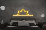 Lotus Mandala Neon Sign: Boho Bedroom Spiritual Decor - Dimmable