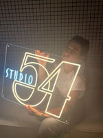 Studio 54 Neon Sign: Retro Disco Party Decor