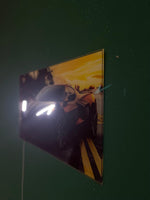 LED Sports Car Wall Art – Acrylic UV‑Printed, Remote Dimmer Included