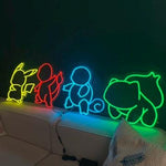 Anime Neon Sign: Colorful LED Wall Art - Gaming Room Decor