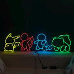 Anime Neon Sign: Colorful LED Wall Art - Gaming Room Decor