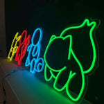 Anime Neon Sign: Colorful LED Wall Art - Gaming Room Decor