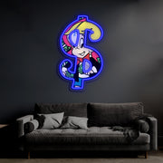 UV Printed Neon Richie Rich , Richie RichNeon Wall Art, Neon Light Sign, UV Print Neon Sign