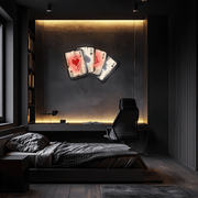 Gambit Plexiglass Neon Art, Gambit Uv Print Neon Sign, Neon Light Sign, Neon Wall Art