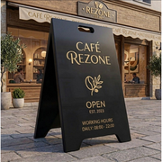 A Frame Sign, Double Sided Sign, A Board Pavement Sign, Sign For Cafes, Exchange Offices, Barbershop, Sidewalk Sign, Custom Store Sign