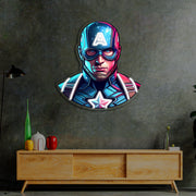 UV Printed Captain America Neon Sign,Neon Wall Art,Neon Light Sign