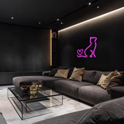 Cat Decor Neon Sign, Custom Neon Wall Art, Cute Pink LED Wall Light for Pet Lovers,Cat Decor,Kids For Gifts, Express And Free Shipping