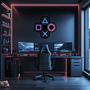 Gamer Plexiglass Neon Art, Gamer Neon Sign, Neon Light Sign, Neon Wall Art