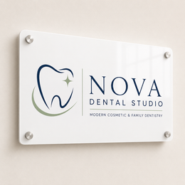 Custom Acrylic Business Sign with UV Print | Personalized Office Logo Sign