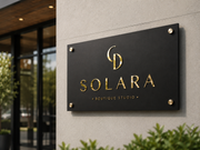 Custom Metal Business Sign with Mirror Acrylic Logo | Personalized Office Sign | Modern Wall Mounted Company Sign