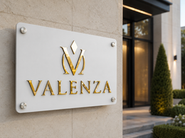 Custom Metal Business Sign with Mirror Acrylic Logo | Personalized Office Sign | Modern Wall Mounted Company Sign