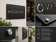 Custom Metal Business Sign – Precision Laser Cut Steel Office Wall Sign