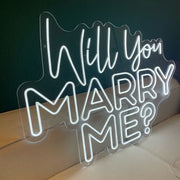 Will You Marry Me Neon Sign, Proposal Neon Light, Engagement Decor, Romantic LED Neon Sign, Wedding Proposal Neon, Marry Me Neon Sign
