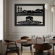 Kaaba Metal Wall Art - Sacred Islamic Wall Decor - KAF232