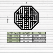 Huvallah Metal Wall Art - Elegant Kufi Calligraphy Design - KAF240