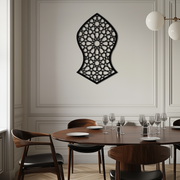 Seljuk Pattern Metal Wall Art – Timeless Geometric Elegance - KAF245