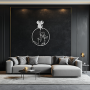 Ratatouille Chef Metal Wall Art – Cartoon Rat Balloon Decor for Kitchen Walls- KAF588