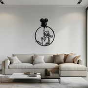 Ratatouille Chef Metal Wall Art – Cartoon Rat Balloon Decor for Kitchen Walls- KAF588