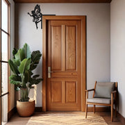 Fairy Corner Metal Door Decor – Whimsical Butterfly Fairy Holding Star Design- KAF602