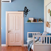 Fairy Corner Metal Door Decor – Whimsical Butterfly Fairy Holding Star Design- KAF602