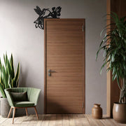 Fairy and Hummingbird Corner Metal Wall Art – Whimsical Door Frame Decoration for Home- KAF604