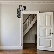 Easter Bunny Corner Metal Wall Art – Festive Rabbit Ear and Egg Decor Accent- KAF606