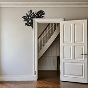 Mushroom Door Corner Metal Wall Art – Whimsical Nature-Themed Metal Decor-KAF608