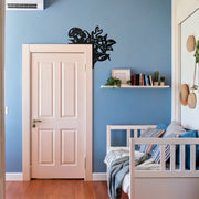 Mushroom Door Corner Metal Wall Art – Whimsical Nature-Themed Metal Decor-KAF608