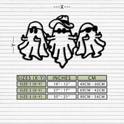 Funny Gangster Ghosts Metal Wall Art – Halloween Cool Spirits Decor-KAF613