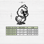 Angry Chick Metal Wall Art – Cartoon Chicken Silhouette Wall Decor-KAF618