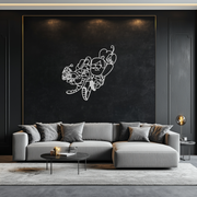 Mabel & Dipper Pines Metal Wall Art – Gravity Falls-Inspired Silhouette for Fans- KAF661