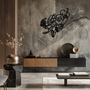 Mabel & Dipper Pines Metal Wall Art – Gravity Falls-Inspired Silhouette for Fans- KAF661