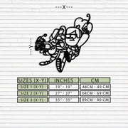 Mabel & Dipper Pines Metal Wall Art – Gravity Falls-Inspired Silhouette for Fans- KAF661