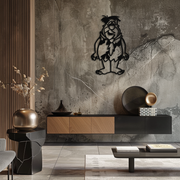 Fred Flintstone Metal Wall Art – Iconic Cartoon Character Silhouette for Fans- KAF662