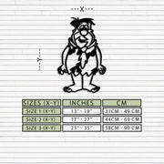 Fred Flintstone Metal Wall Art – Iconic Cartoon Character Silhouette for Fans- KAF662