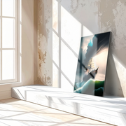 Stormy Seas Tall Ship Glass Wall Art – Dramatic Ocean Adventure UV Print-KAFCD052