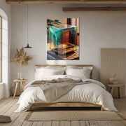 Futuristic Transparent PC Glass Wall Art – UV Print Tech-Inspired Design-KAFCD059