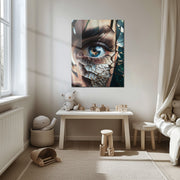 Shattered Glass Eye Art on Tempered Glass – UV Print Surreal Portrait Panel-KAFCD060