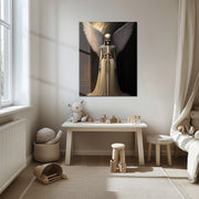 Dark Angel Skeleton – Gothic Winged Figure UV Glass Wall Art - KAFCD100