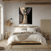 Dark Angel Skeleton – Gothic Winged Figure UV Glass Wall Art - KAFCD100