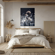 Elegant Floral Dance Explosion – UV Printed Glass Wall Art - KAFCD103