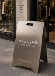 A Frame Sign, Double Sided Sign, A Board Pavement Sign, Sign For Cafes, Exchange Offices, Barbershop, Sidewalk Sign, Custom Store Sign (Kopya) (Kopya)