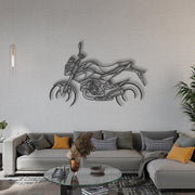 Metal Motorcycle Decor Wall Art, Motorcycle Line Art Wall Decor, Motorcycle Garage Sign, Iconic Motorbike Decor,Husband Motorcycle Gift