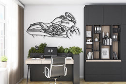 Motorcycle Decor K1600B Cruiser Metal Wall Art,Japanese Motorcycle Lover Gift, Sportive Motorcycle Garage Art, Motorcycle Owner Gift for Men