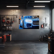 Luxury Car Neon Wall Art - UV Printed LED Plexiglass Sign for Garage, Man Cave & Showroom - Adjustable Light and Free Shipping